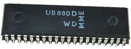 U880 Универсальный микропроцессор 8 разрядный Z80 UB880D MME WD (12/1988)