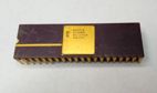  Z80A в золоте Z80 CPU MOSTEK MALAYSIA MK3881P 1980/05