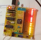 Плата переходник Z80 QFP44 на Z80 дип40